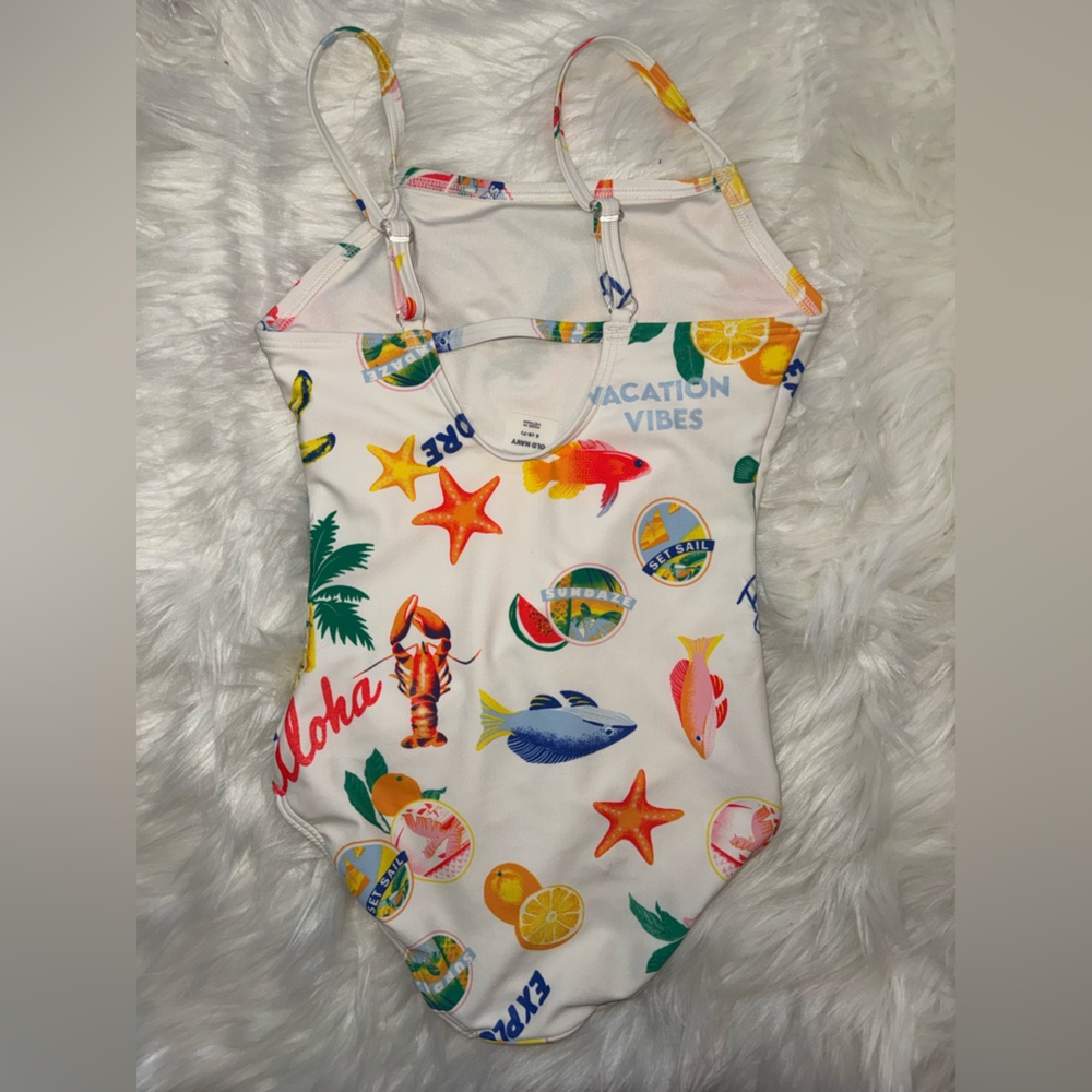 Old Navy Kids Swim One Piece with Colorful Prints - Picture 2 of 3